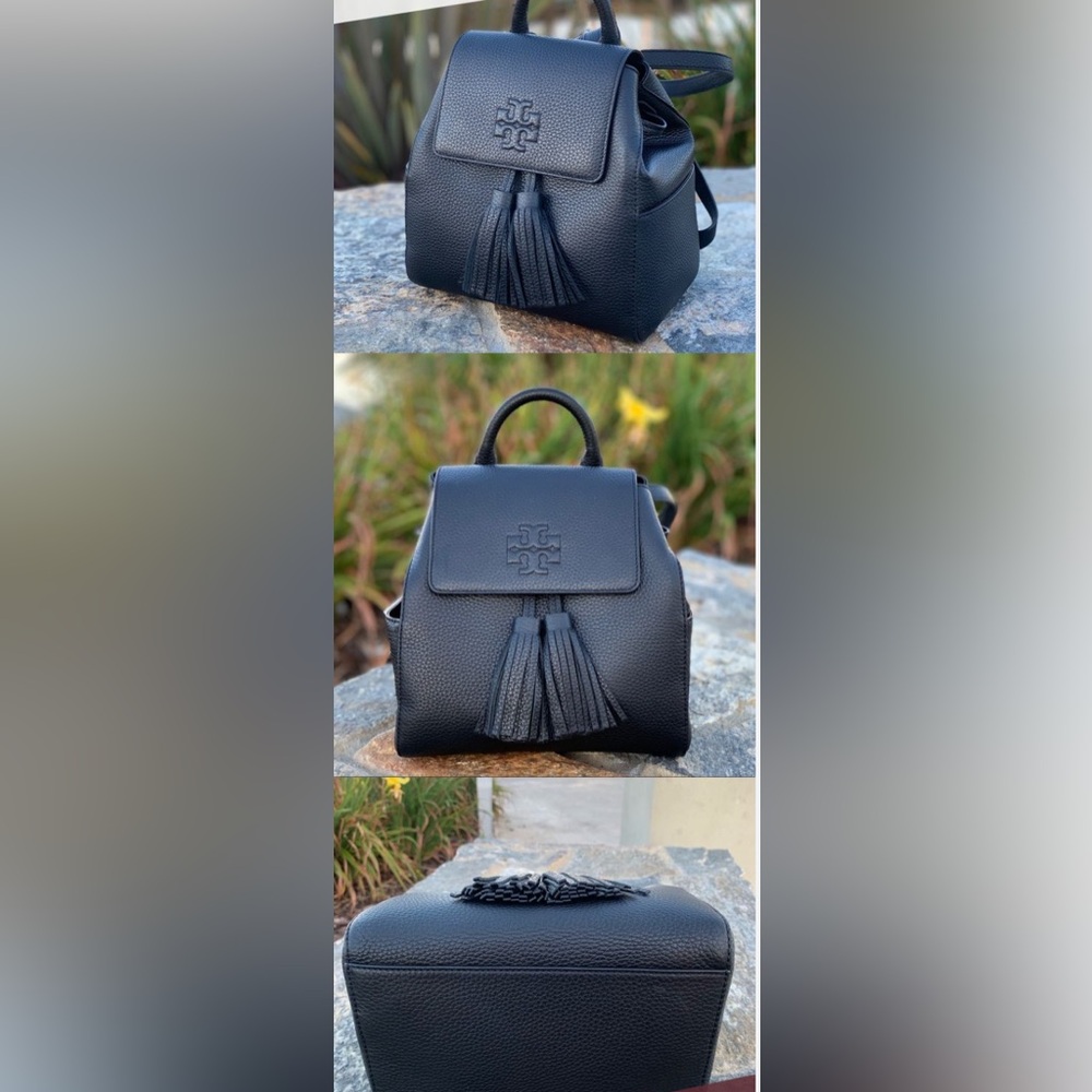 Tory Burch Thea Mini Backpack  Navy Blue